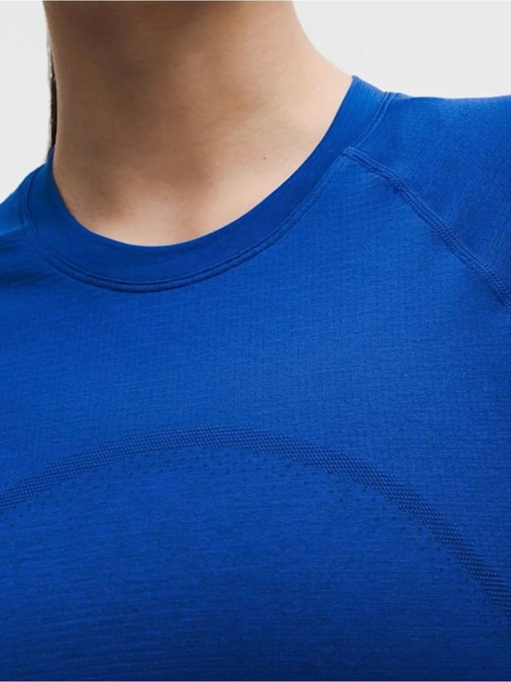 Lululemon Swiftly Tech Cropped Short Sleeve 2.0 Club Blue